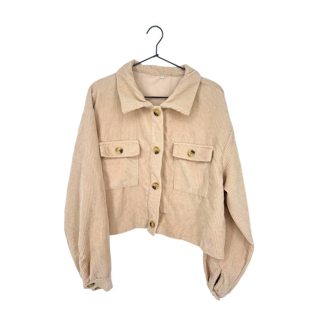 Ribbed Crop Jacket | Large